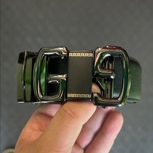 Black Belt with Silver Buckle brand new